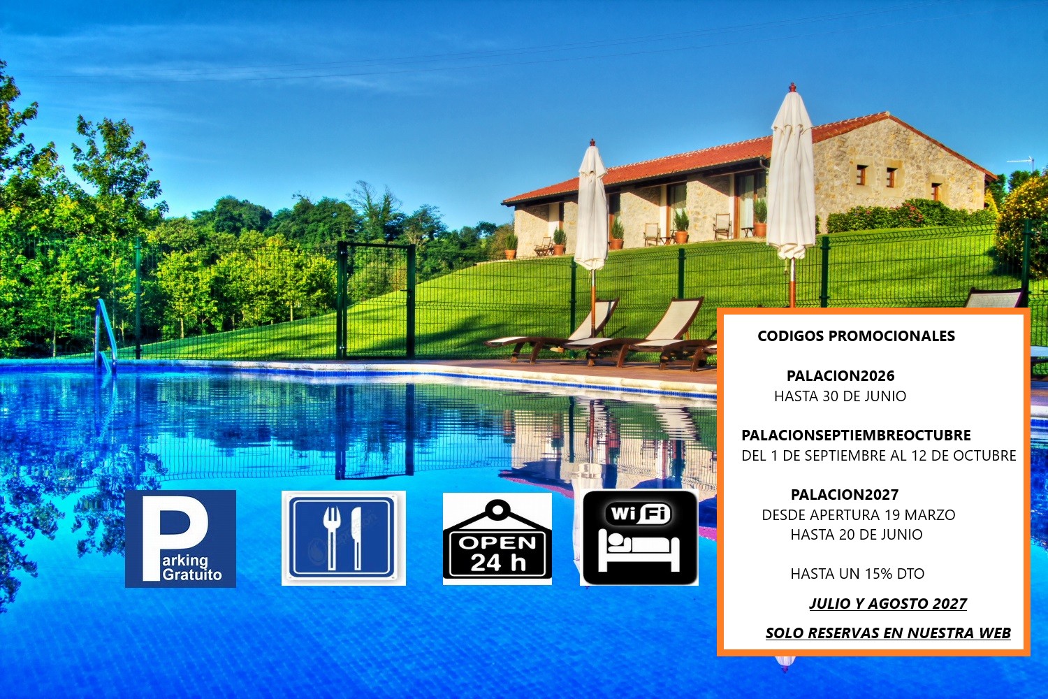 piscina abierta de marzo a octubre